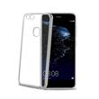 TPU pouzdro CELLY Laser - lemování s kovovým efektem pro Huawei P10 Lite, stříbrné
