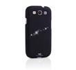 Výměnný kryt White Diamonds pro Samsung i9300 Sash Case Black