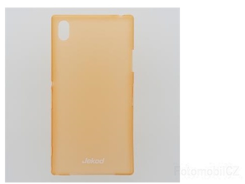 Pouzdro JEKOD PP ultratenký 0,3 mm kryt Orange pro Sony C6903 Xperia Z1