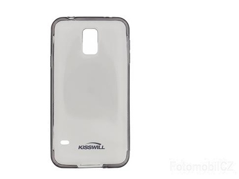 Kisswill TPU černé transparentní silikonové pouzdro pro Samsung G900 Galaxy S5