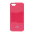 Mercury Jelly silikonové pouzdro pro iPhone 5 / 5S / SE Hot PINK růžová barva
