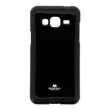 Mercury Jelly silikonové pouzdro pro Samsung J320 Galaxy J3 2016 Black + ochranné sklo