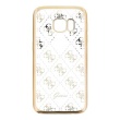 GUHCS7TR4GG Guess 4G TPU silikonové pouzdro GOLD zlatá barva pro Samsung G930 Galaxy S7