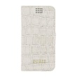 GUBKMSCOBE Guess Shiny Croco Book Universal Pouzdro Beige vel. M