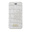 GUFLBKPSESCOBE Guess Shiny Croco knížkové pouzdro Beige pro iPhone 5 / 5S / SE