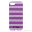 GUHCP7STGPU Guess Ethnic Chic Stripes 3D TPU silikonové pouzdro Purple pro iPhone 7 / 8 / SE 2020 / SE 2022