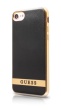 GUHCP7STRBAG Guess Classic Soft TPU silikonové pouzdro Black / GOLD zlatá barva pro iPhone 7 / 8 / SE 2020 / SE 2022