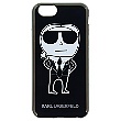 KLHCP6HTKKA Karl Lagerfeld K-Team Black TPU silikonové pouzdro pro iPhone 6 / 6S