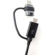 EP-DG950DBE Samsung Combo Type C / microUSB Datový Kabel Black (Bulk)