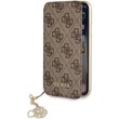 GUFLBKI8LGF4GBR Guess Charms knížkové pouzdro 4G Brown pro iPhone 7 / 8 Plus