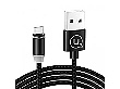 USAMS SJ293 U-Sure Magnetický Datový Kabel Type C Black (EU Blister)