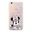Disney Minnie 017 Glitter Back Cover Silver pro iPhone X / XS