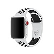 Tactical 125 Double Silikonový Řemínek pro Apple Watch 1 / 2 / 3 / 4 / 5 / 6 / SE 38 / 40mm WHITE bílá barva / Black