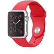 Tactical 498 Silikonový Řemínek pro Apple Watch 1 / 2 / 3 / 4 / 5 / 6 / SE 42 / 44mm Red