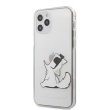 KLHCP12MCFNRC Karl Lagerfeld PC / TPU Choupette Eat Kryt pro iPhone 12 / 12 Pro 6.1 Transparent