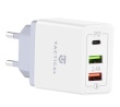 Tactical AR-QC-PD 2xUSB-A / USB-C QC 3.0 5.4A Cestovní Nabíječka WHITE bílá barva