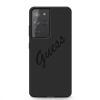 GUHCS21LLSVSBK Guess Silicone Vintage Zadní Kryt pro Samsung Galaxy S21 Ultra Black