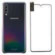 EF-AA705CBE Samsung Gradation Kryt pro Galaxy A70 Black + ochranné sklo na displej