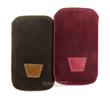 2x kožené pouzdro OZBO Belle M, hnědé a červené pro Sony IPhone 4, 4S
