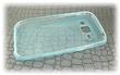 Modré tenké průhledné silikonové pouzdro pro Samsung J100 Galaxy J1