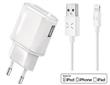 Set USB nabíječka 1A + kabel lightning MFI